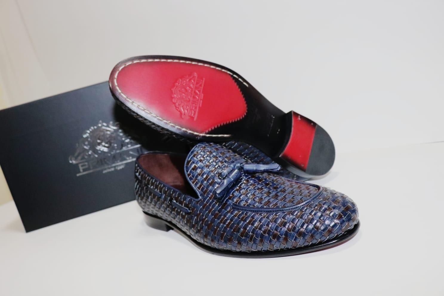 Primani Loafers in Woven Calf Leather