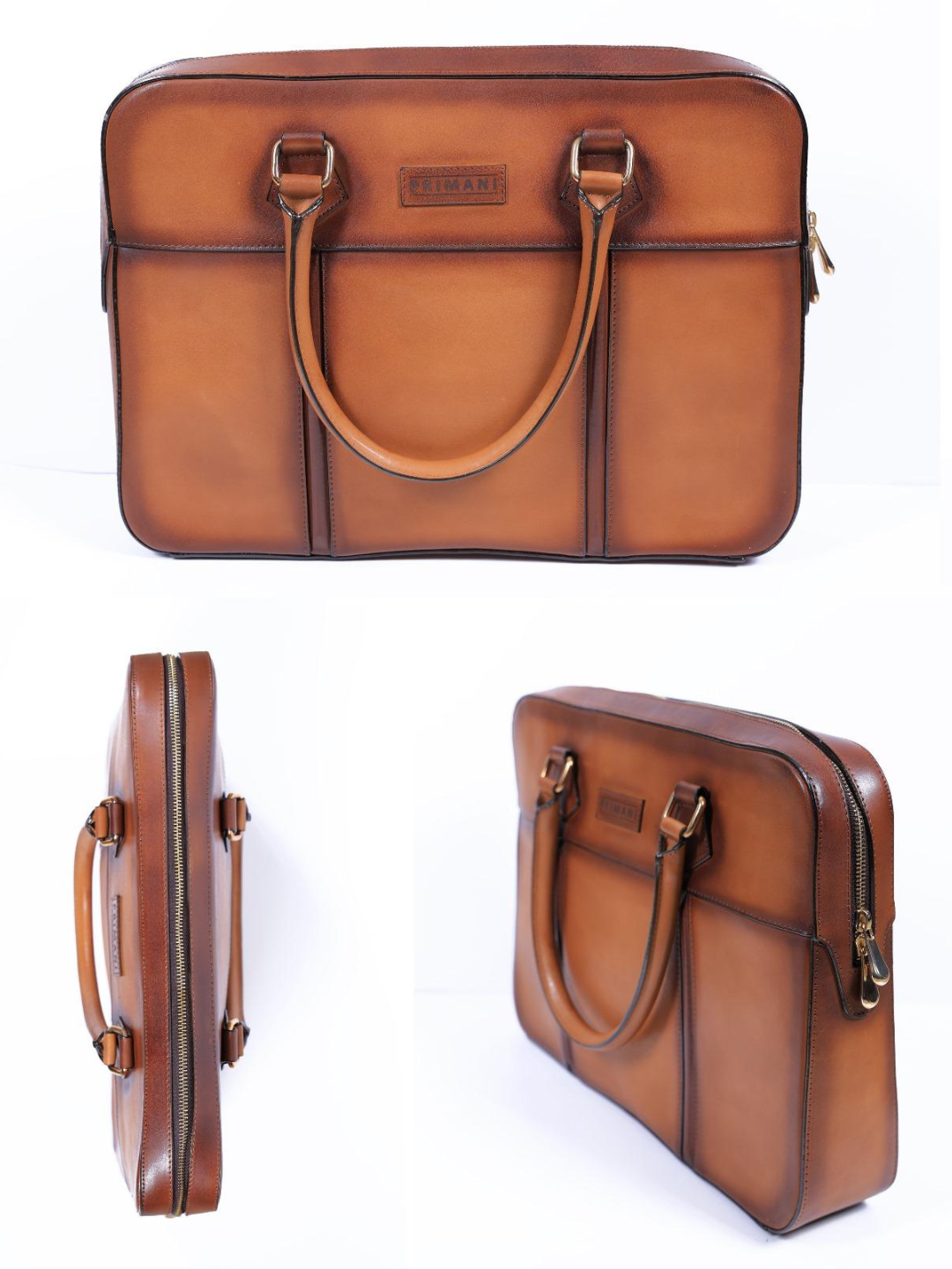 Primani Men's Business Leather Briefcase Bag