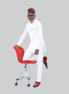 Men's White African Senator Suit 2-Piece Set