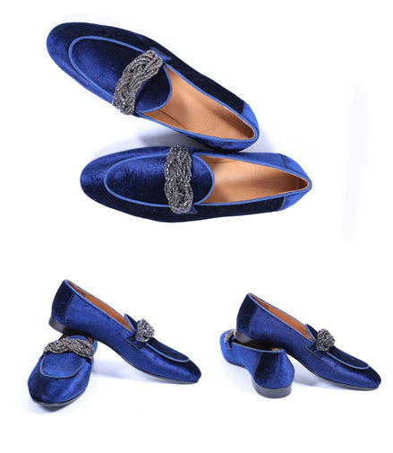 Primani Men's Royal Loafer Shoes with Chains