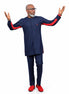 Tailored Navy Blue African Kaftan Set