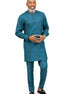 Modern Teal African Kaftan Set