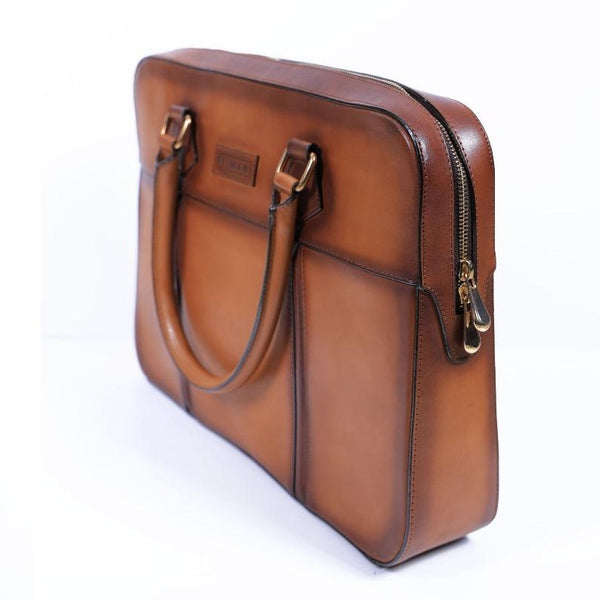 Primani Men's Business Leather Briefcase Bag