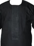 Black Ceremonial Abstract Machine Embroidery