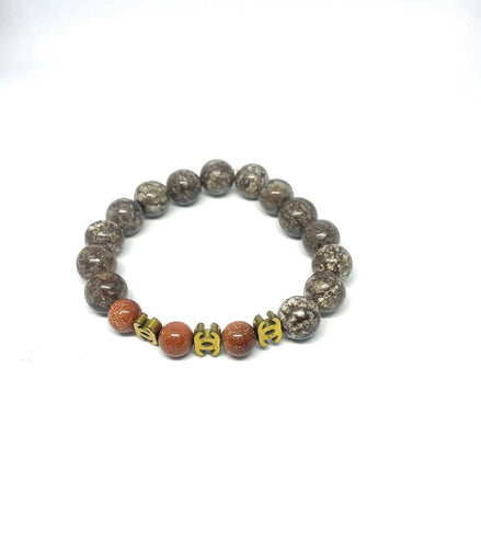 African Lapiz Gemstone Bracelet