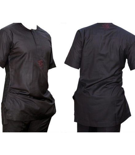Shortsleeve Plain Kaftan