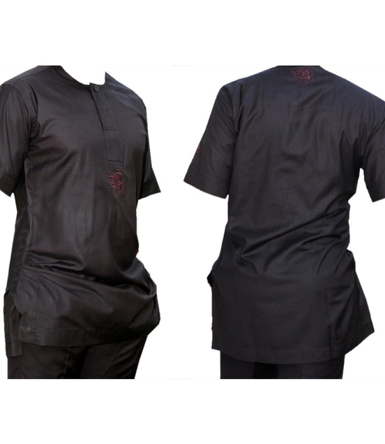 Shortsleeve Plain Kaftan