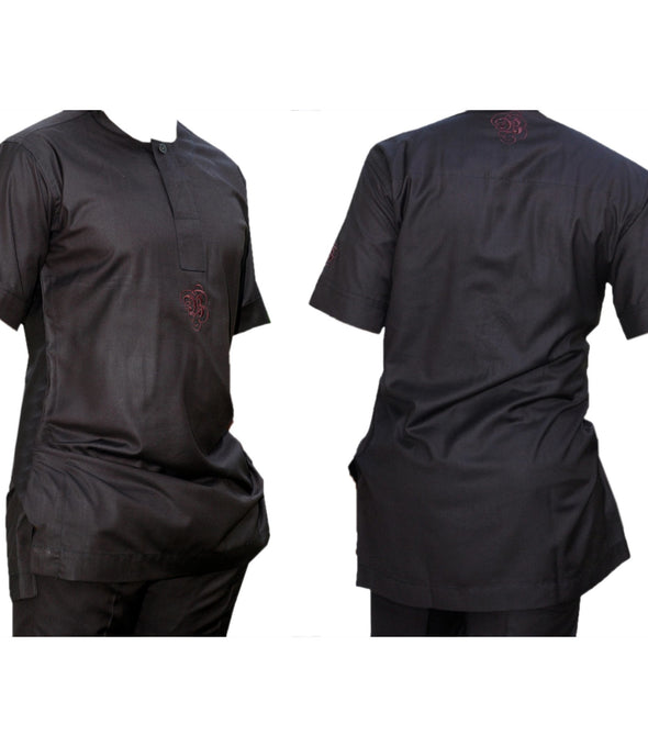 Shortsleeve Plain Kaftan