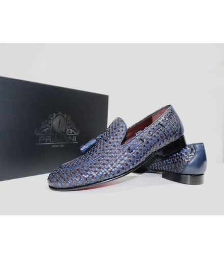 Primani Loafers in Woven Calf Leather