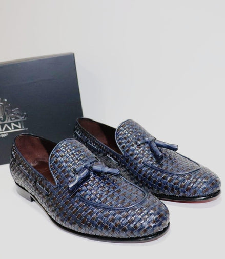 Primani Loafers in Woven Calf Leather